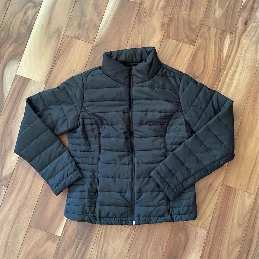 Puffer Jacket fits like a small, Black.